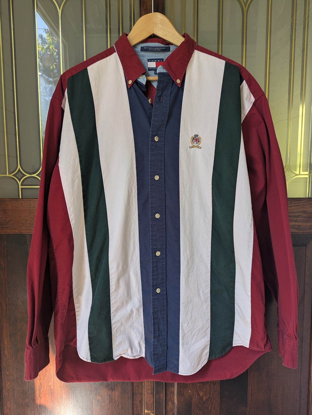 Tommy Hilfiger Men's Multicolor Vertical Stripe Button-Down Shirt